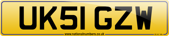 UK51 GZW