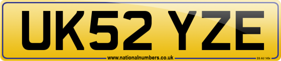 UK52 YZE
