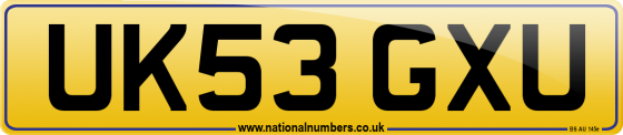 UK53 GXU