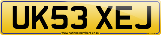 UK53 XEJ
