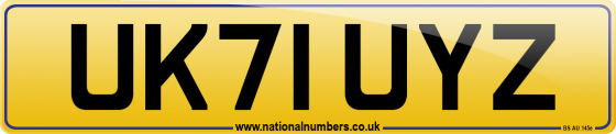 UK71 UYZ