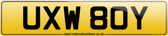UXW 80Y