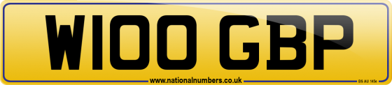 W100 GBP