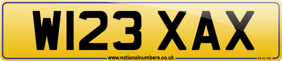 W123 XAX