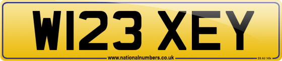 W123 XEY