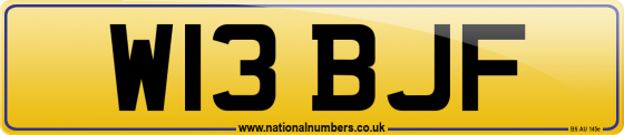 W13 BJF