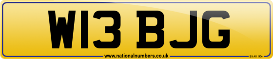 W13 BJG