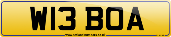 W13 BOA