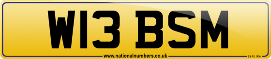 W13 BSM