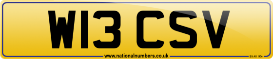 W13 CSV