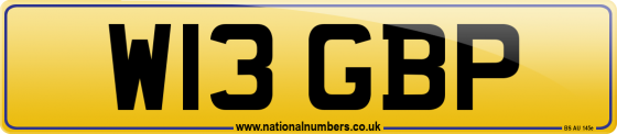 W13 GBP