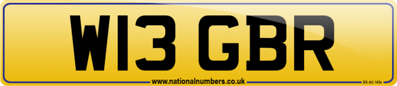 W13 GBR