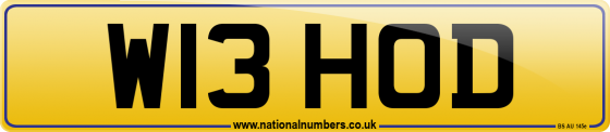 W13 HOD