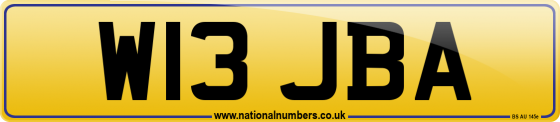 W13 JBA