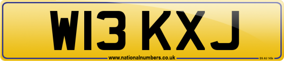 W13 KXJ