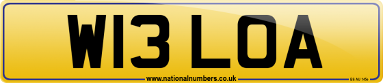 W13 LOA