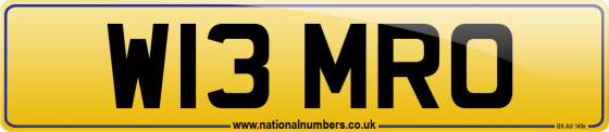 W13 MRO