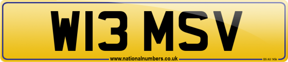 W13 MSV