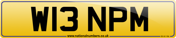 W13 NPM