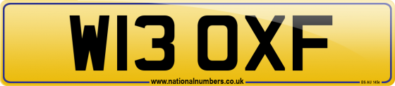 W13 OXF