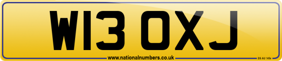 W13 OXJ