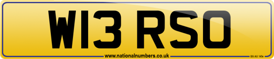 W13 RSO