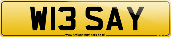 W13 SAY