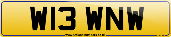 W13 WNW