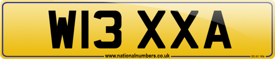W13 XXA
