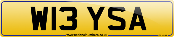 W13 YSA