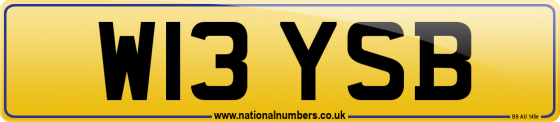W13 YSB