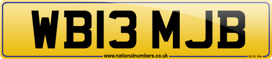 WB13 MJB
