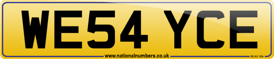 WE54 YCE