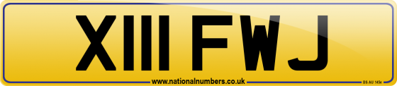 X111 FWJ