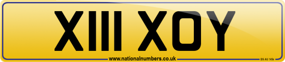 X111 XOY