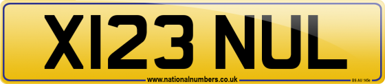 X123 NUL