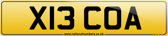 X13 COA