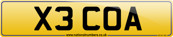 X3 COA