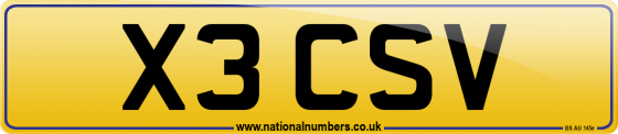 X3 CSV