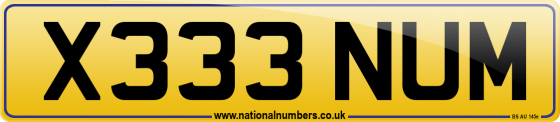 X333 NUM