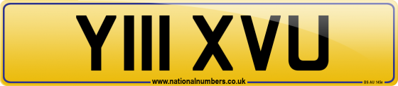 Y111 XVU