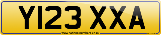 Y123 XXA