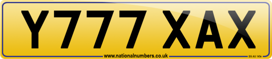 Y777 XAX