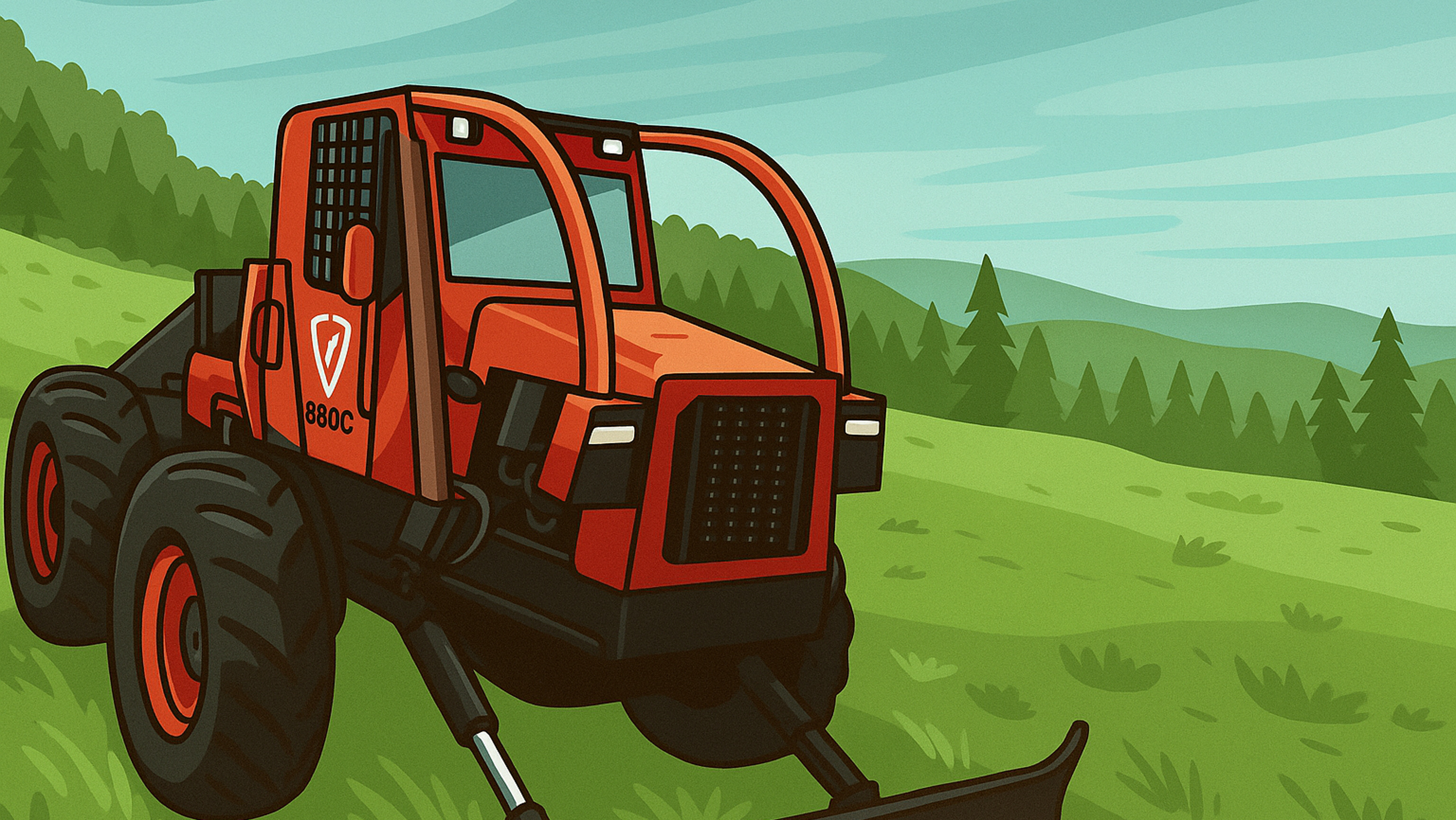 Red Farm Vehicle
