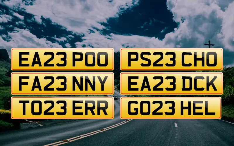 Banned 23 Series Number Plates