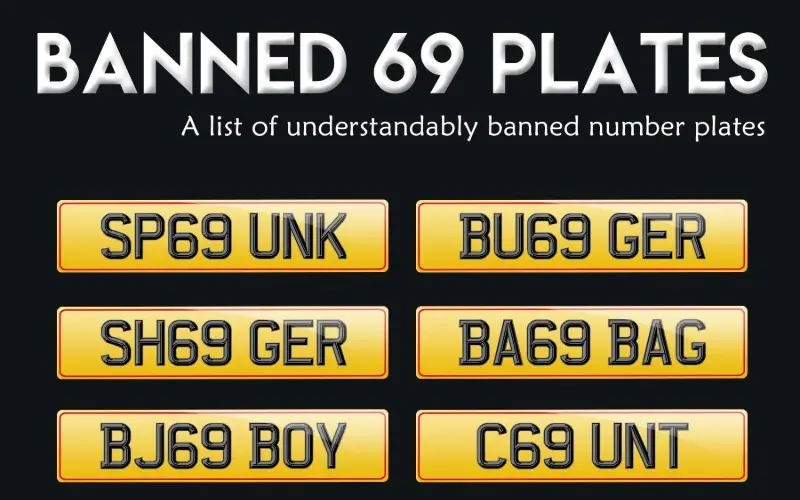 Banned DVLA Number Plates
