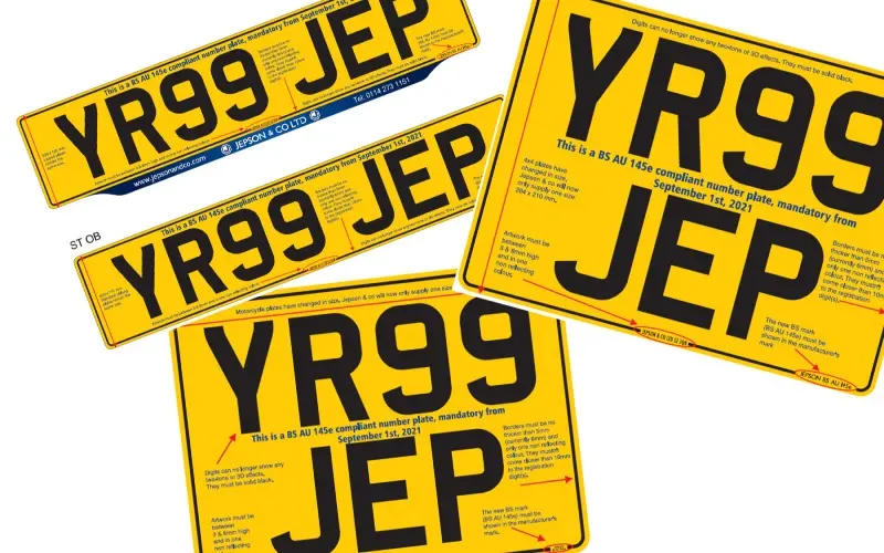 Everything You Need To Know About The BSAU145e Standard Number Plate