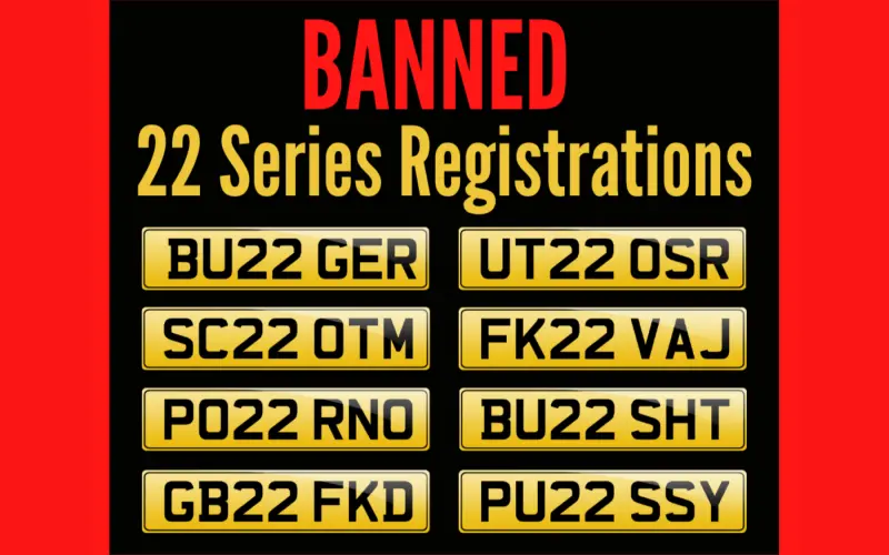 Every Banned Number Plate From The 22 Release